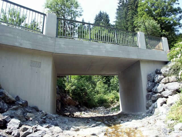 15 Brücken im Bereich des Alpweg Sesselalpe, Oberstdorf