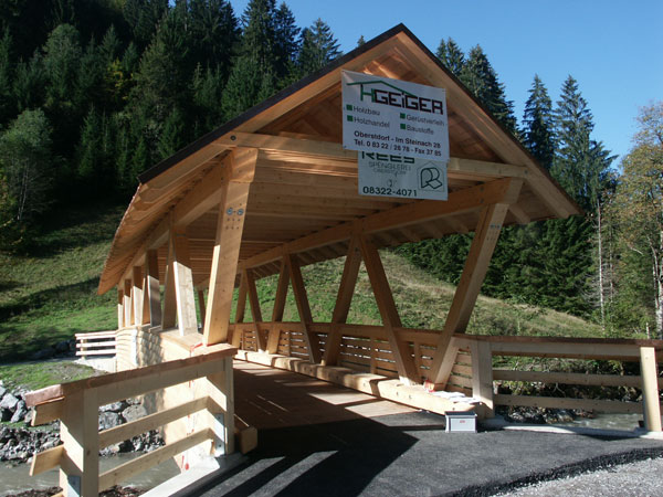 Neubau Brücke Unterer Renksteg, Oberstdorf