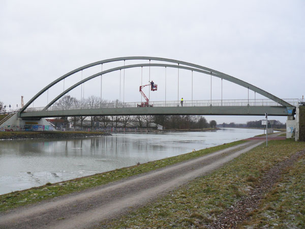 Instandsetzung der Gelmer-Brücke (Stabbogenbrücke)