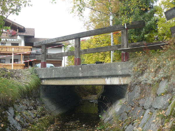 Brückenprüfung von 11 Bauwerken im Bereich der Gemeinde Pfronten