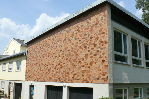 Schule im Schulweg 2, Steinheim, Alte Turnhalle und Dachkonstruktion Schule