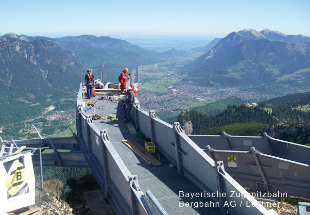 Alpspix, Errichtung einer Aussichtsplattform, Bergstation Alpspitzbahn