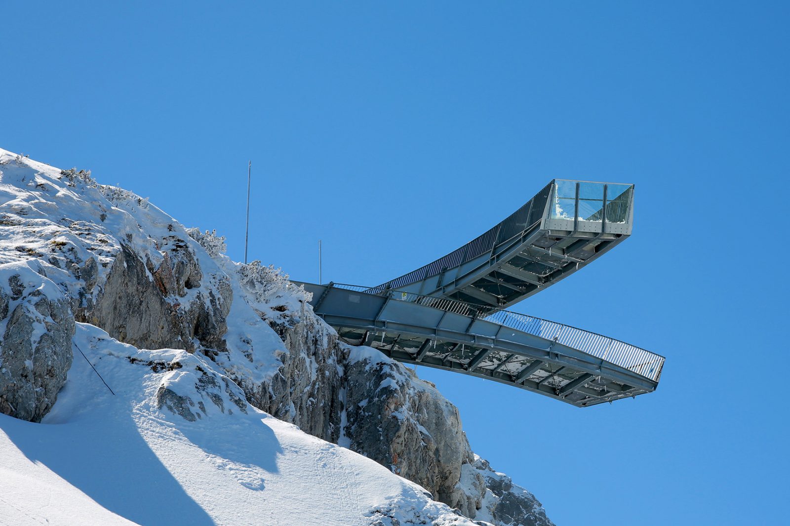 Alpspix, Errichtung einer Aussichtsplattform, Bergstation Alpspitzbahn