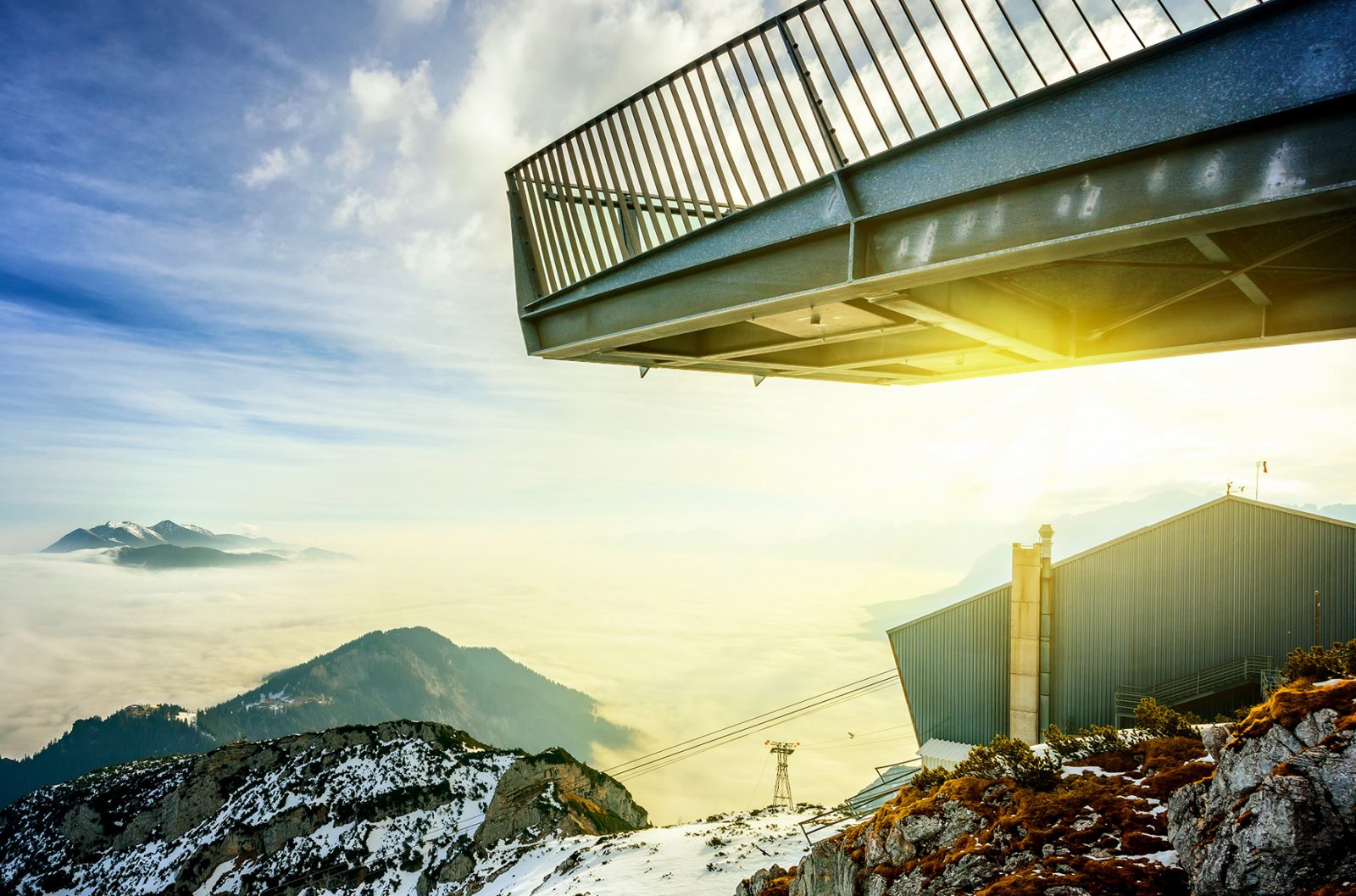 Alpspix, Errichtung einer Aussichtsplattform, Bergstation Alpspitzbahn