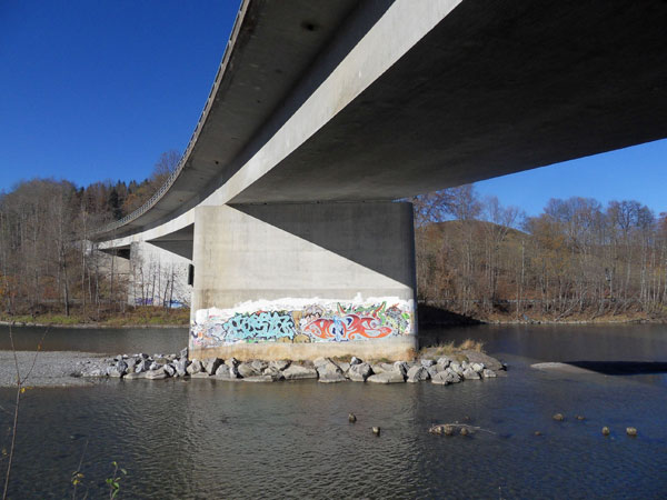Brücke über die Iller + DB bei Stein, B308, Brückenhauptprüfung BW 8427/505