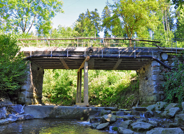 Erneuerung der Brücke über die Leiblach in der Kleyenmühle, Variante 2