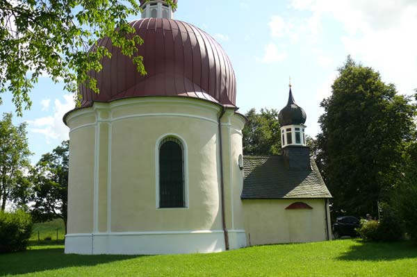 Dachkonstruktion Heuwinkl-Kapelle in Iffeldorf