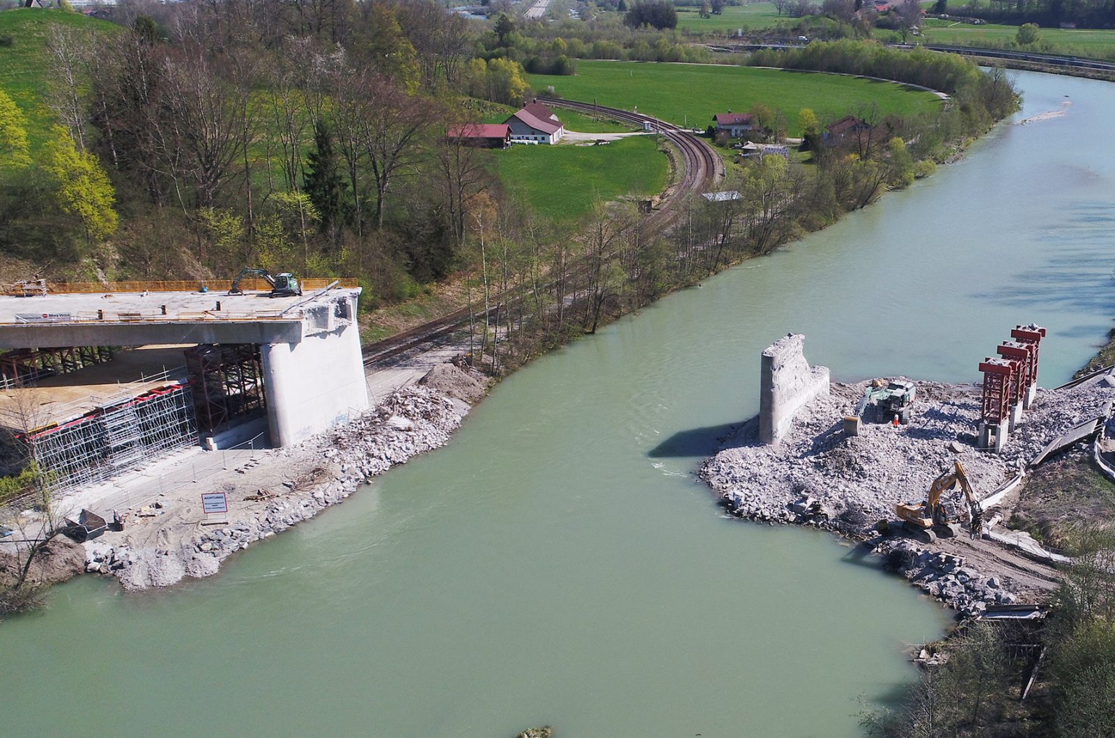 Teilerneuerung der Illerbrücke Stein