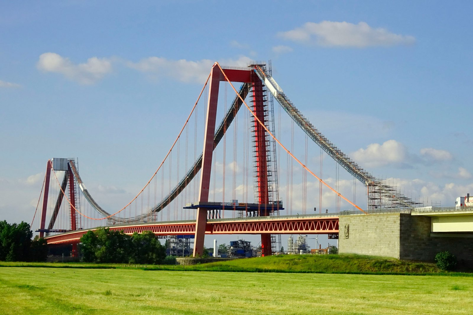 Rheinbrücke Emmerich - Hängertausch