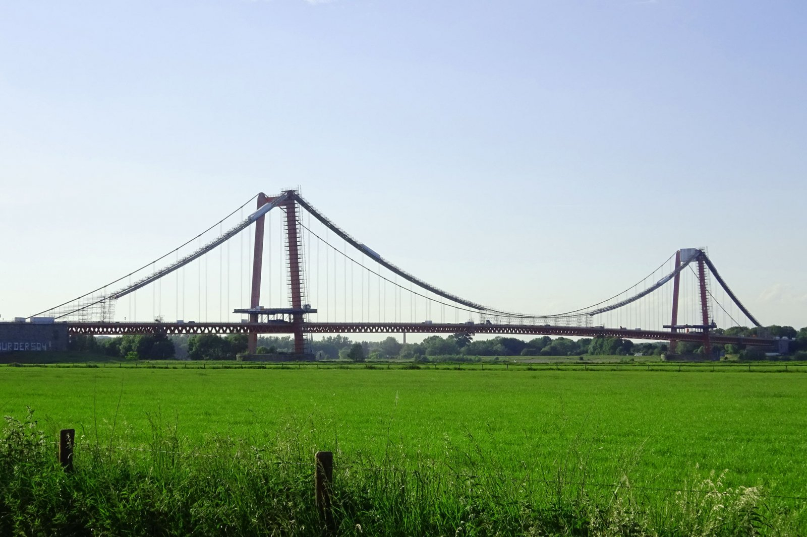 Rheinbrücke Emmerich - Hängertausch