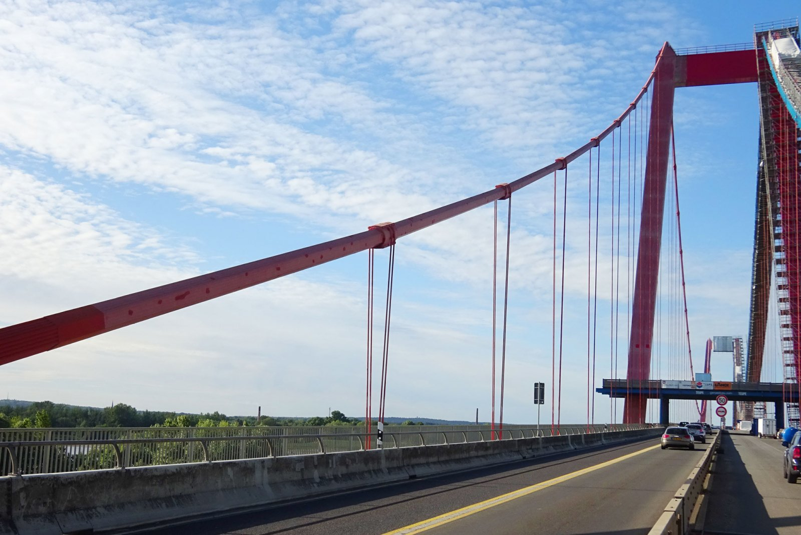 Rheinbrücke Emmerich - Hängertausch